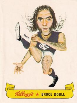 1973 Kellogg's VFL Football Caricatures Stickers #NNO Bruce Doull Front